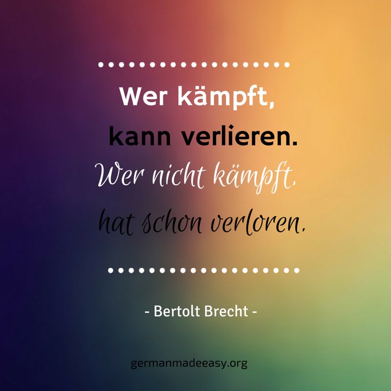 German quotes about life - German Made Easy